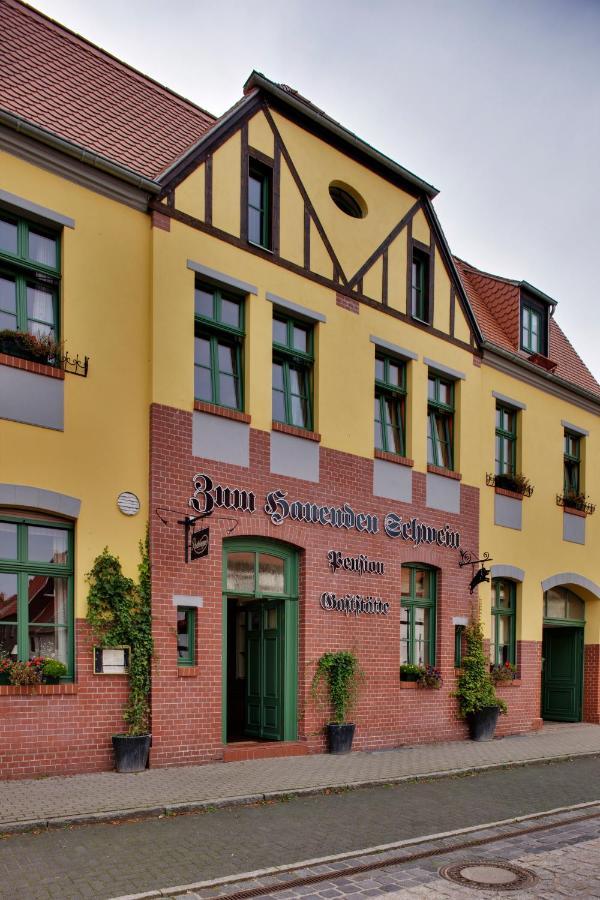 Gasthaus Und Pension "Zum Hauenden Schwein" Wörlitz Екстериор снимка